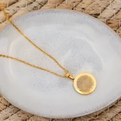 Finaste Ketting vingerafdruk goud kleurig New