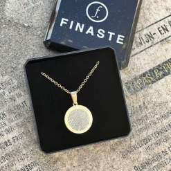 Finaste Ketting vingerafdruk goud kleurig New