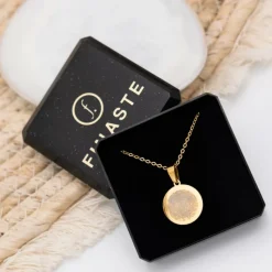 Finaste Ketting vingerafdruk goud kleurig New