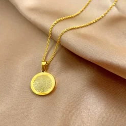 Finaste Ketting vingerafdruk goud kleurig New