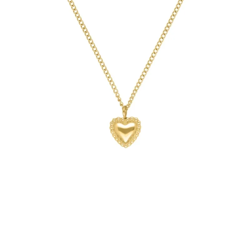 Finaste Ketting vintage hartje goudkleurig Sale
