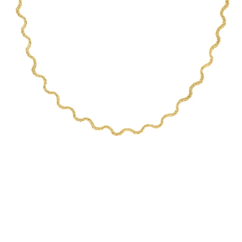 Finaste Ketting wave kleur goud Discount