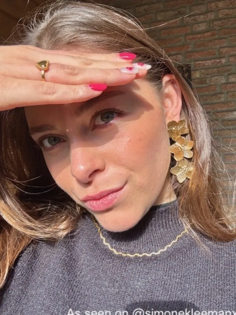 Finaste Ketting wave kleur goud Discount