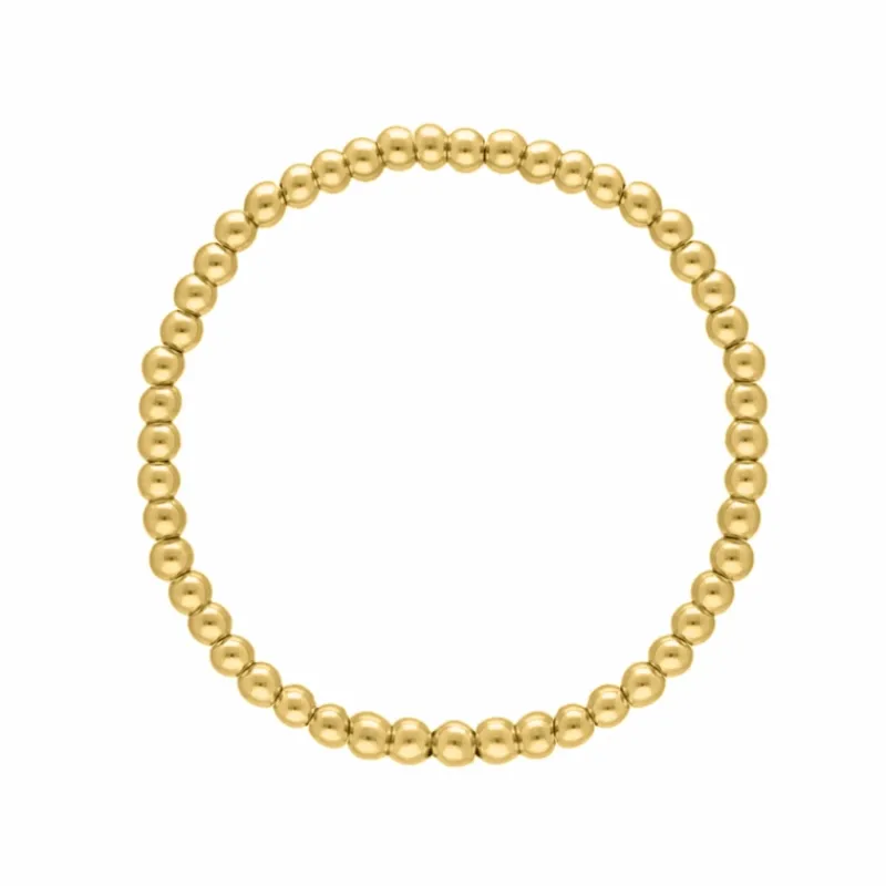 Finaste Kralen Armband Bolletjes Goudkleurig Outlet