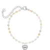 Finaste Kralen armband vintage hartje Fashion