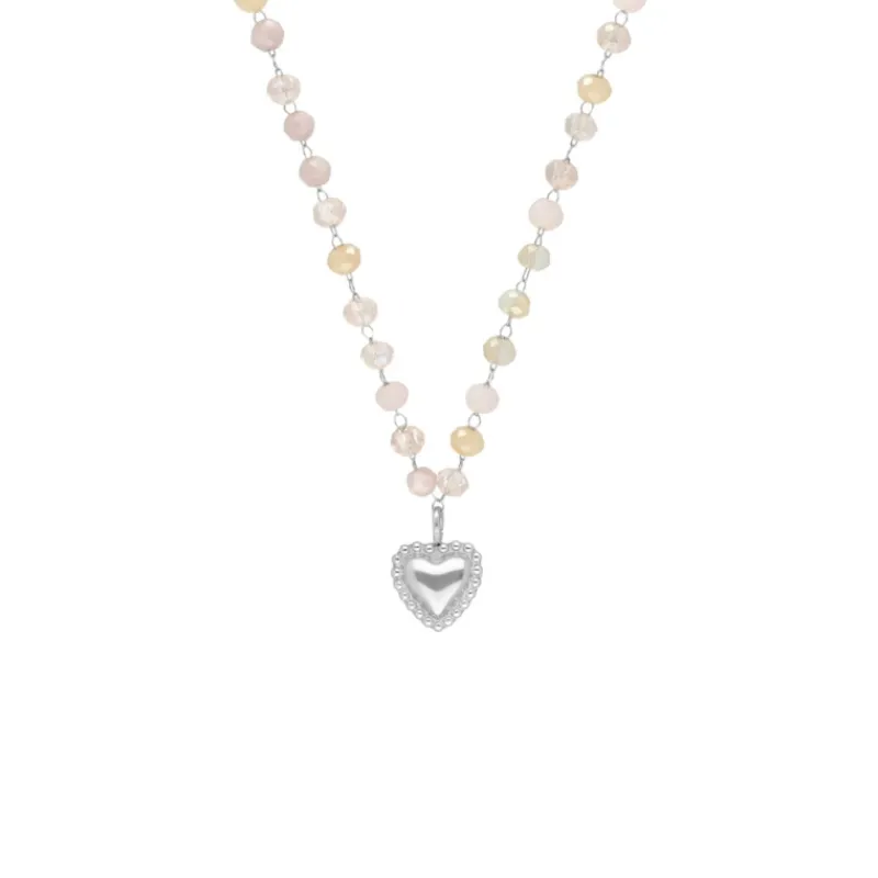 Finaste Kralen ketting vintage hartje Sale