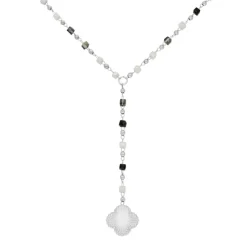 Finaste Kralenketting met bloem bedeltje Fashion
