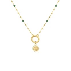 Finaste Kralenketting zon goudkleurig Online