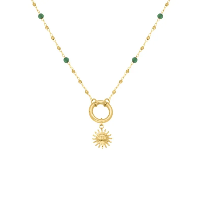 Finaste Kralenketting zon goudkleurig Online