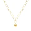 Finaste Lange ketting hartjes bedel goudkleurig Sale