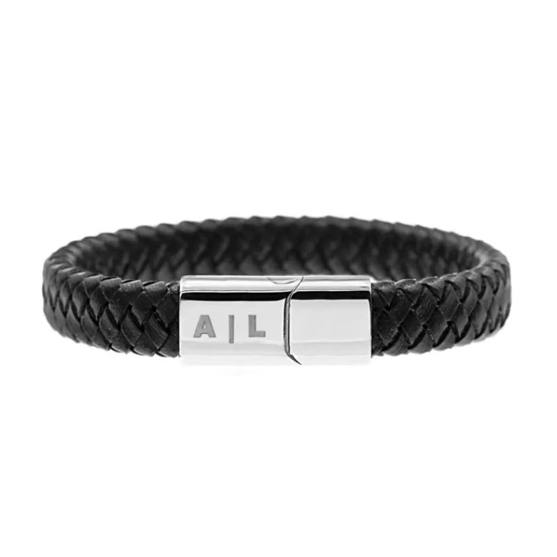 Finaste Leren mannen armband met naam Sale