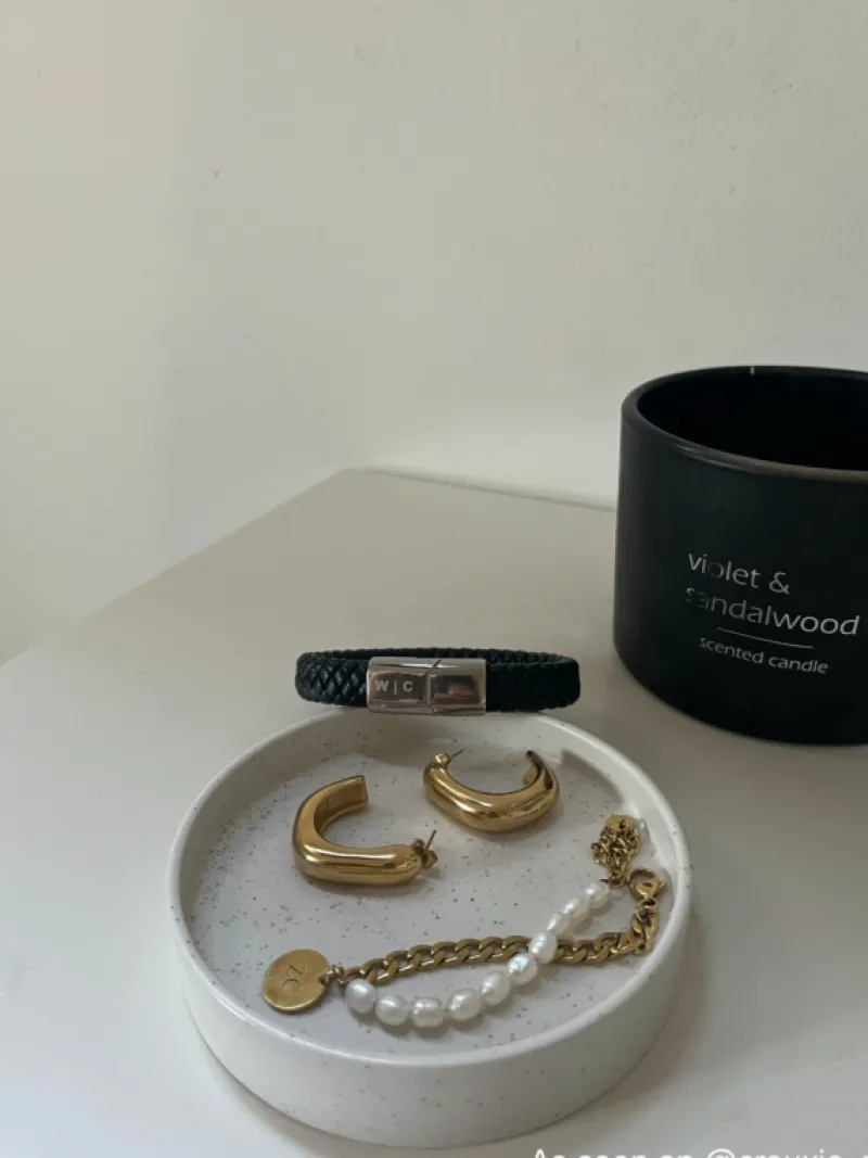 Finaste Leren mannen armband met naam Sale