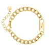 Finaste Letter Armband Charm Goudkleurig New