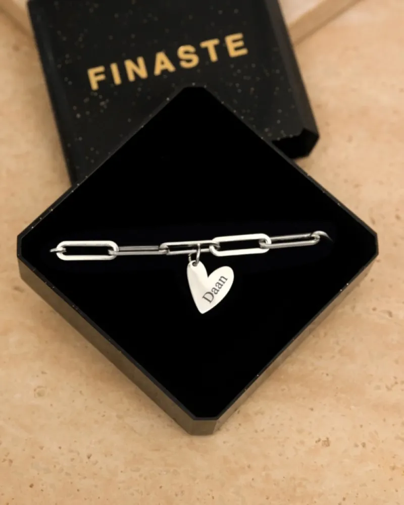 Finaste Letter armband hartje Clearance