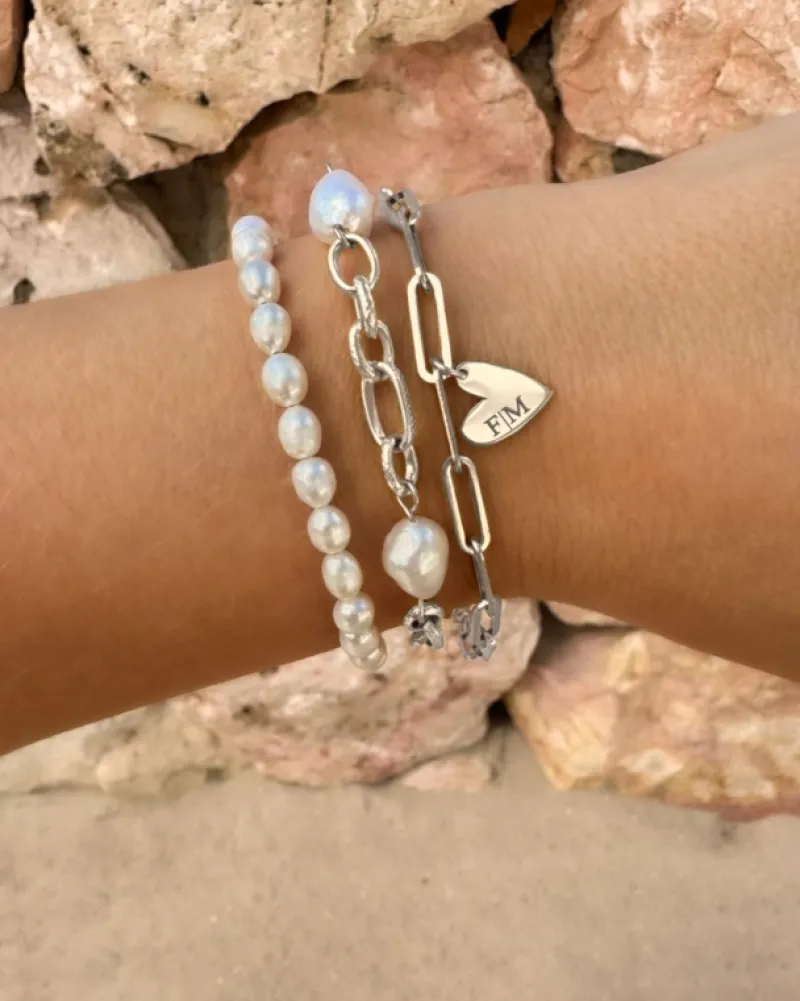 Finaste Letter armband hartje Clearance