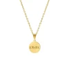 Finaste Letter ketting 3 initialen goud kleurig Hot