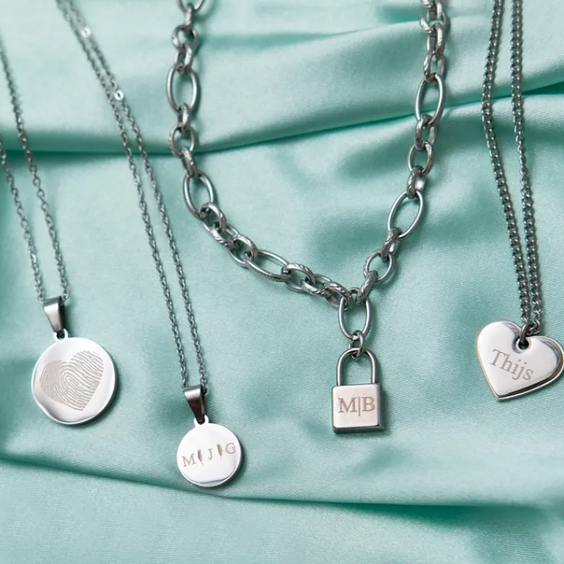 Finaste Letter ketting 3 initialen Online