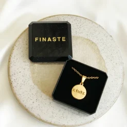 Finaste Letter ketting 3 initialen goud kleurig Hot