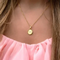 Finaste Letter ketting 3 initialen goud kleurig Hot