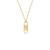 Finaste Letter ketting charm goudkleurig Hot