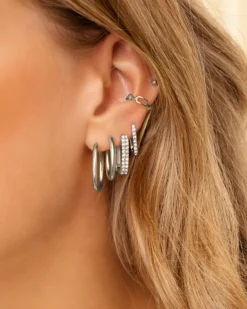Finaste Little shiny hoops Discount