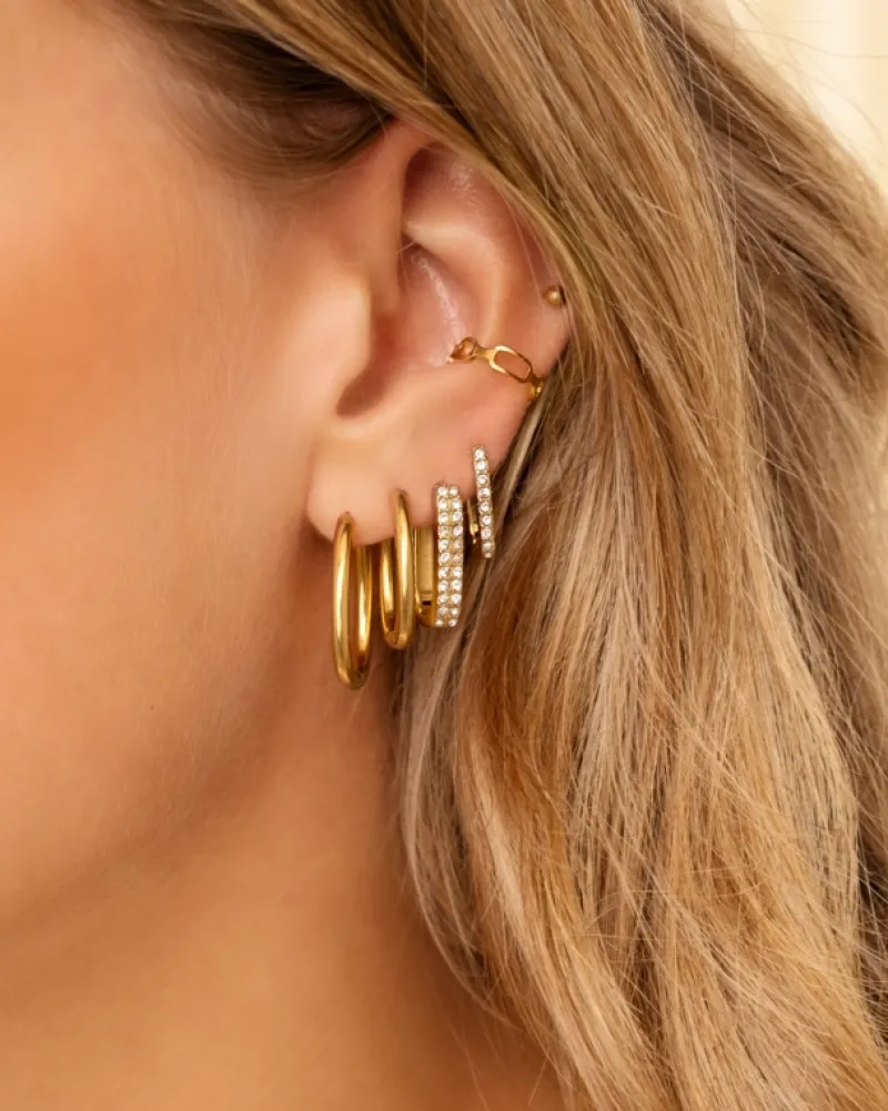 Finaste Little shiny hoops goudkleurig Clearance