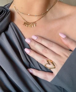 Finaste Love heart ring goldplated Clearance