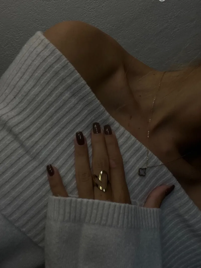 Finaste Love heart ring goldplated Clearance