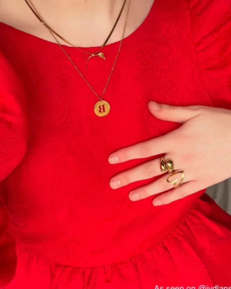 Finaste Love heart ring goldplated Clearance