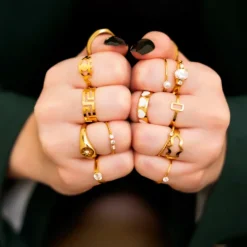 Finaste Love ring fashionista goudkleurig Sale