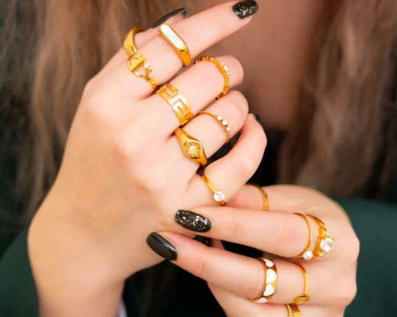 Finaste Love ring fashionista goudkleurig Sale
