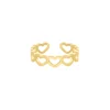 Finaste Lovely hearts ring goldplated Outlet
