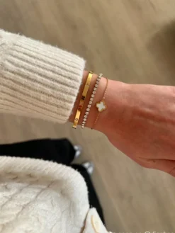 Finaste Luxury Clover armband kleur goud Hot