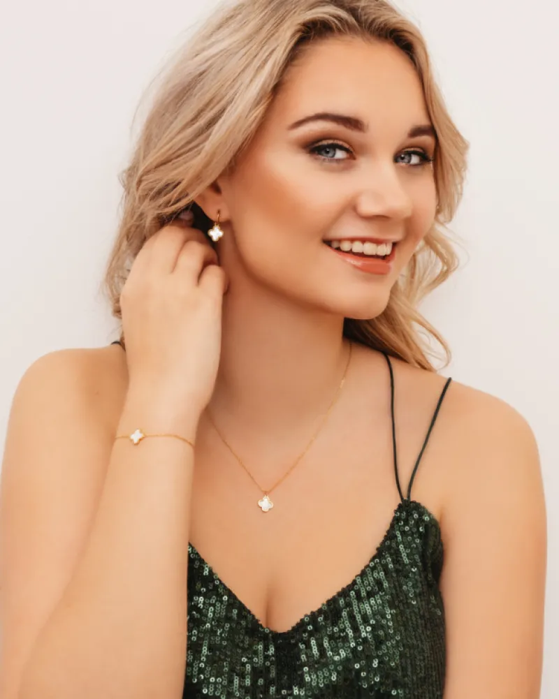 Finaste Luxury Clover armband kleur goud Hot