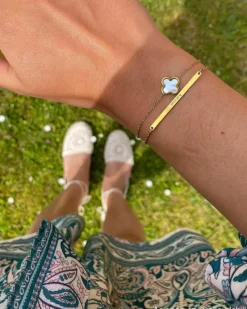 Finaste Luxury Clover armband kleur goud Hot