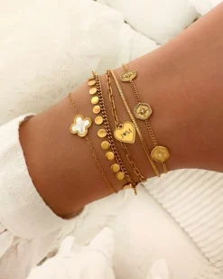 Finaste Luxury Clover armband kleur goud Hot