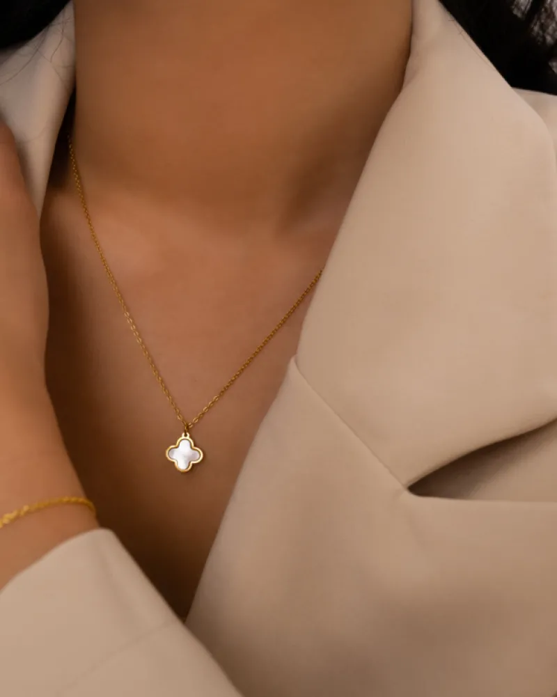 Finaste Luxury Clover ketting kleur goud Hot