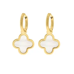 Finaste Luxury Clover oorbellen kleur goud Online