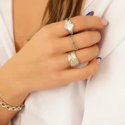 Finaste Luxury clover ring Clearance