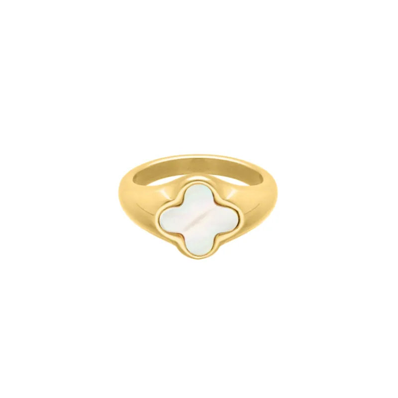 Finaste Luxury clover ring kleur goud Sale