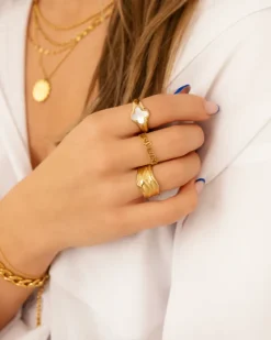 Finaste Luxury clover ring kleur goud Sale