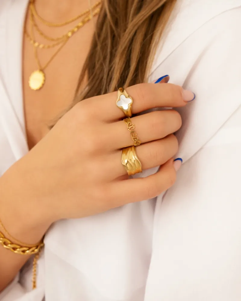 Finaste Luxury clover ring kleur goud Sale