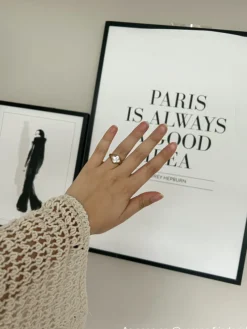 Finaste Luxury clover ring kleur goud Sale