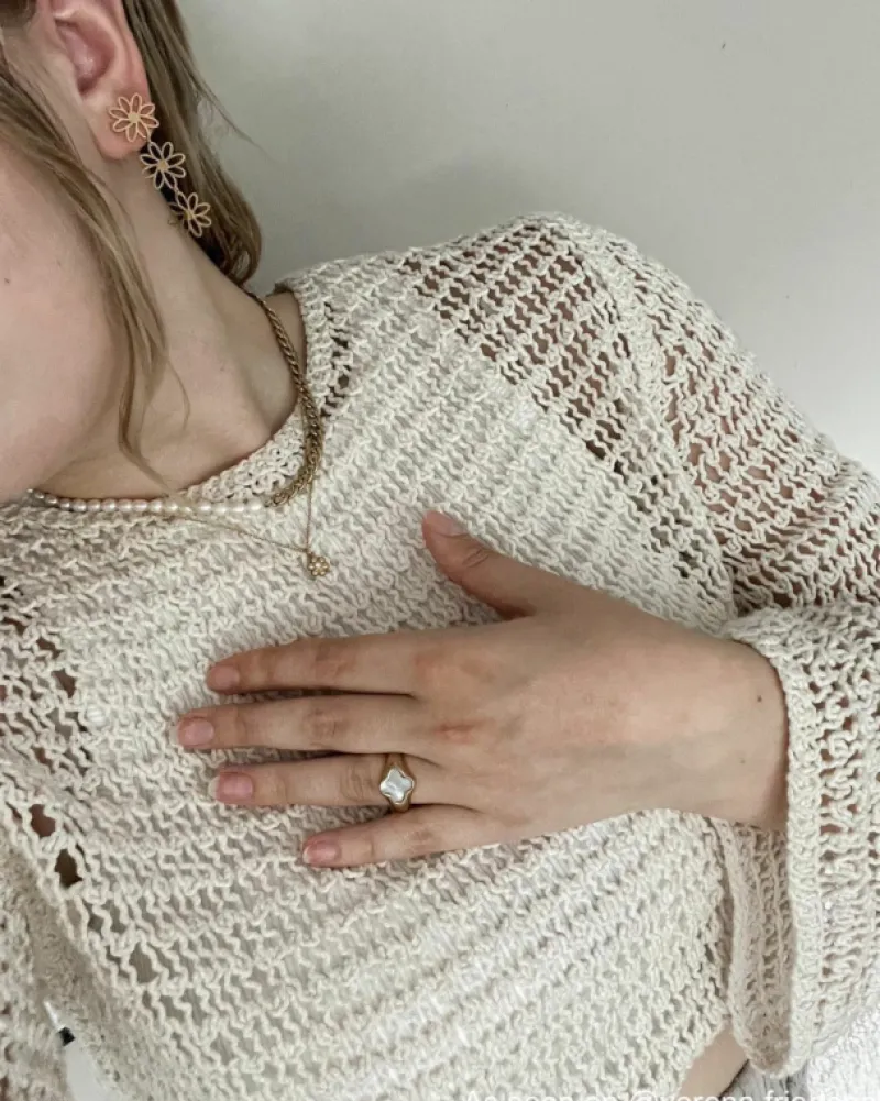 Finaste Luxury clover ring kleur goud Sale