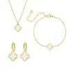 Finaste Luxury clover sieradenset goudkleurig Online