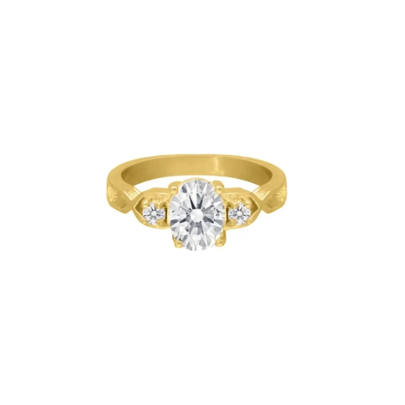 Finaste Luxury stones ring goudkleurig Outlet