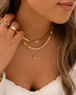 Finaste Luxury stones ring goudkleurig Outlet