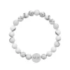 Finaste Mannen armband graveren wit marmer Best
