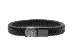 Finaste Mannen armband met vingerafdruk Sale