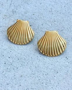 Finaste Mermaid oorbellen goudkleurig Fashion